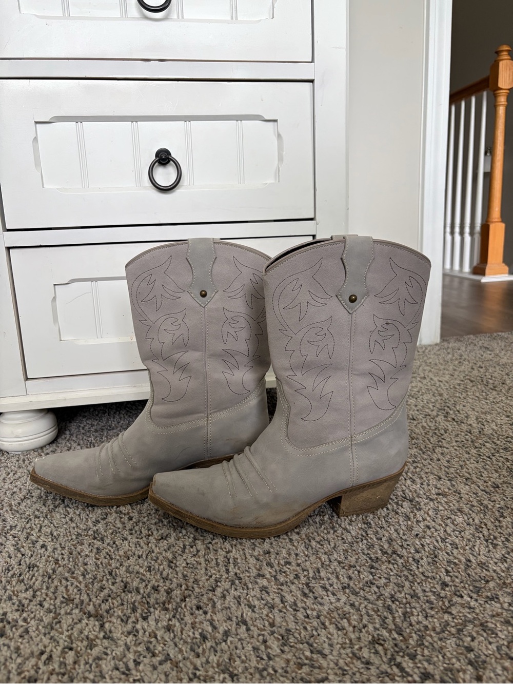 Gray Women’s Cowboy Boots